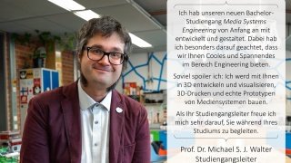 Prof. Dr.-Ing. Michael S. J. Walter, Studiengangleiter